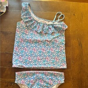 Vineyard Vines Kids Swimwear Set - Pink and Blue Starfish Design Large